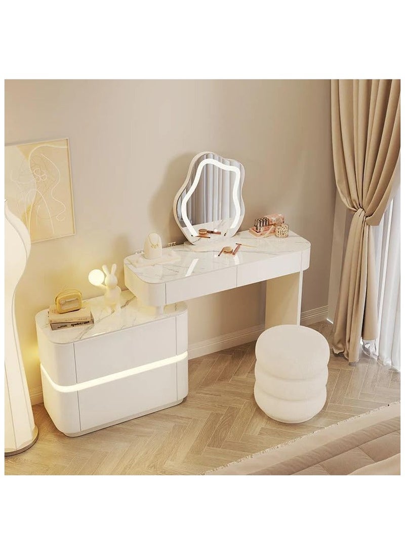 Cool Baby Light luxury high sense bedroom TV cabinetmakeup table integrated simple modern small flat highappearance level glass makeup table  - Image 1