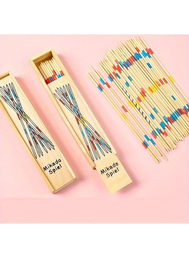 Colorful Wooden Stick Game Set Creative Educational Toy For Youngsters Family Fun Interactive Learning - Image 2