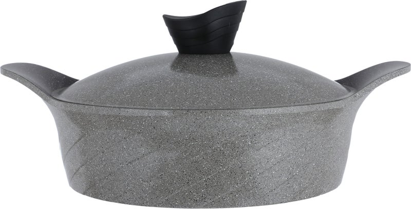Tornado Granite Cookware Set, 9 Pieces - Grey Granite - Image 3