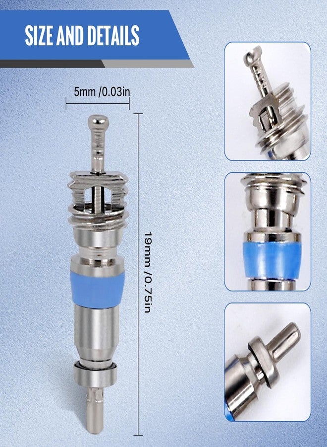 قلب صمام ST Shengtuo لغازات التبريد R410 وR32 وR22، ضغط عالٍ مع مانع تسرب من التفلون، قطعة غيار مثالية لأنظمة التبريد والتكييف، عبوة من 50 قطعة - Image 3