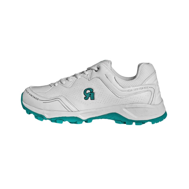 CA Cricket Arabia Pro Vintage White/Teal Cricket Shoes, UK 7 / EU 40 - Image 4