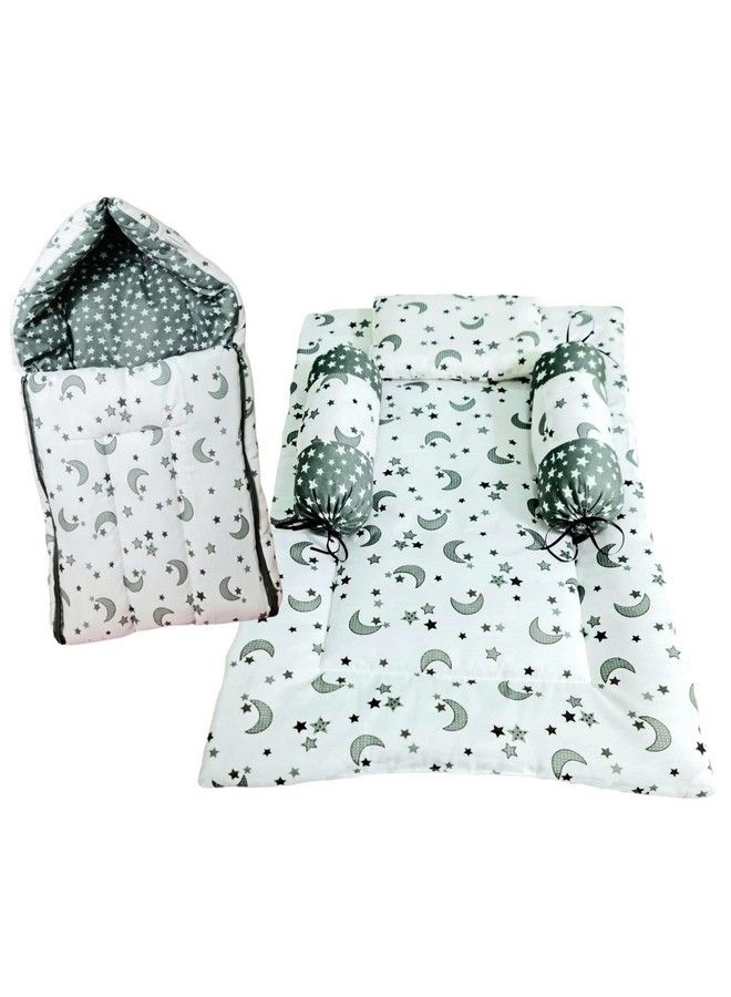 Brandonn Baby Bedding Gift Pack Combo Of Bedding With 3 Pillow Set And Sleeping Bag Combo Of 2 - Image 1