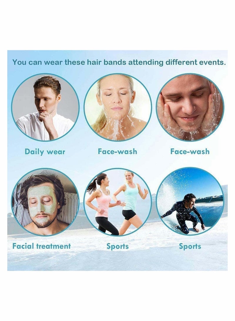 إكسفور 8 PCS Hair Hoop Wave-shaped Headband Multi-style Spring Wave Metal Headband Wavy Comb Hair Band Flexible Headband Accessory Accessories for Men and Women in Black - Image 5