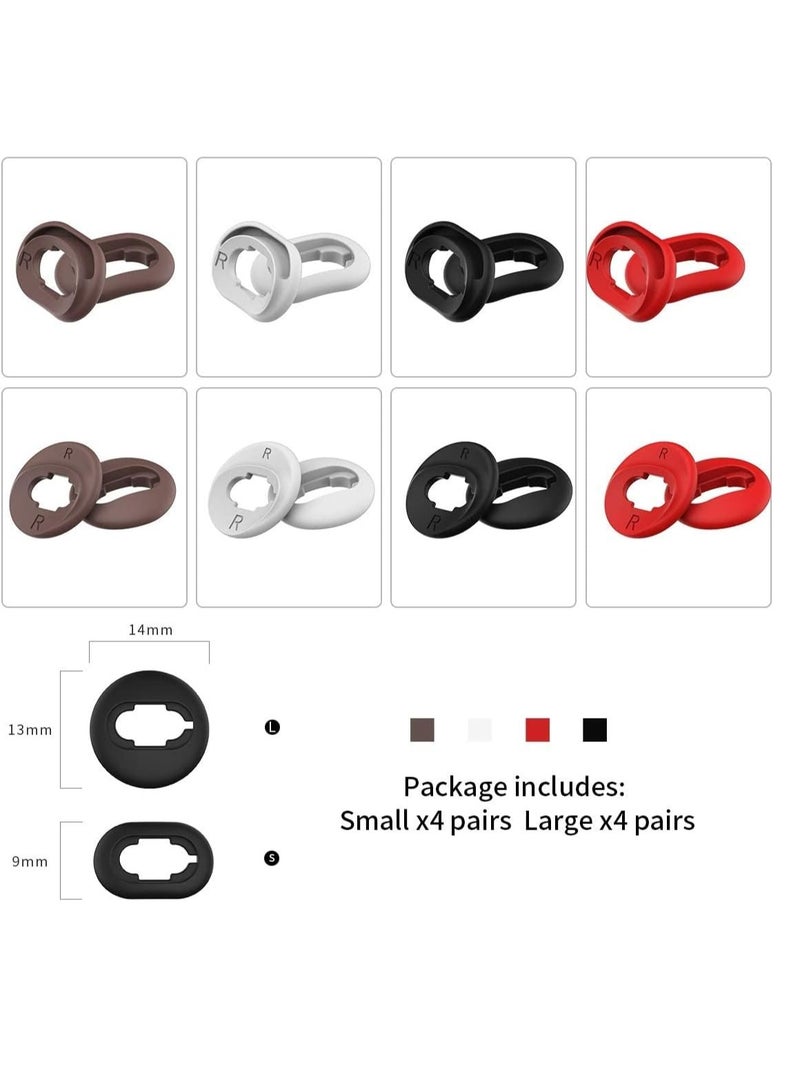 Ear Tips for Galaxy Buds Live [8 Pairs] Silicone Covers Eartips Accessories Compatible with Samsung Galaxy Bud Live Anti-Slip Ear Tip Cover Wing - Image 2