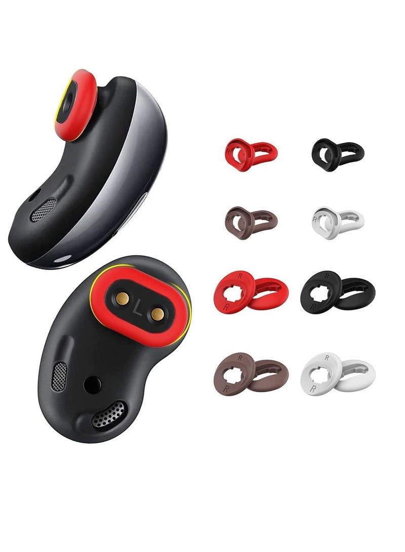 Ear Tips for Galaxy Buds Live [8 Pairs] Silicone Covers Eartips Accessories Compatible with Samsung Galaxy Bud Live Anti-Slip Ear Tip Cover Wing - Image 3