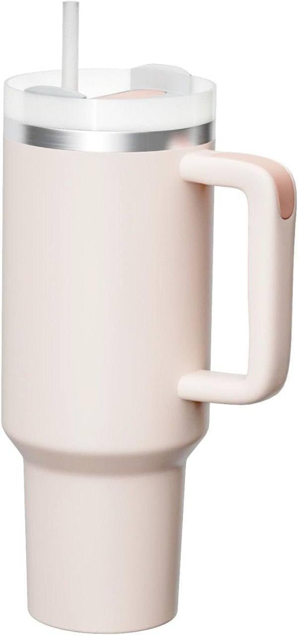 WOX MOX WOX MOX Tumbler with lid and Straw Cup Holder for Car Gym Yoga Travel Stainless Steel Vacuum Insulated Flask Mug Quencher for Water Iced Tea Coffee or Protein Shake 1200mlMulticolor  - Image 1