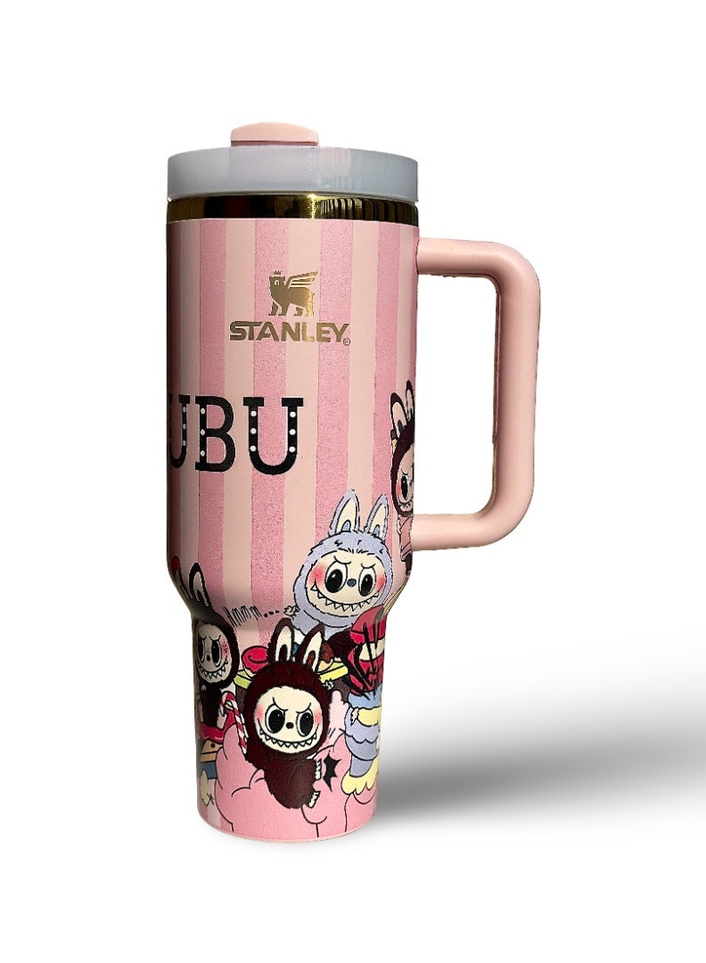 Stanley Labubu new H2.0 Flow State 40oz Tumbler Stainless Steel Vacuum Insulated Quencher  Presented in Elegant Gift Ready Packaging - Image 2