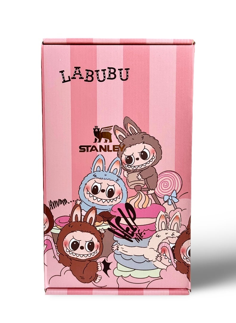 Stanley Labubu new H2.0 Flow State 40oz Tumbler Stainless Steel Vacuum Insulated Quencher  Presented in Elegant Gift Ready Packaging - Image 3