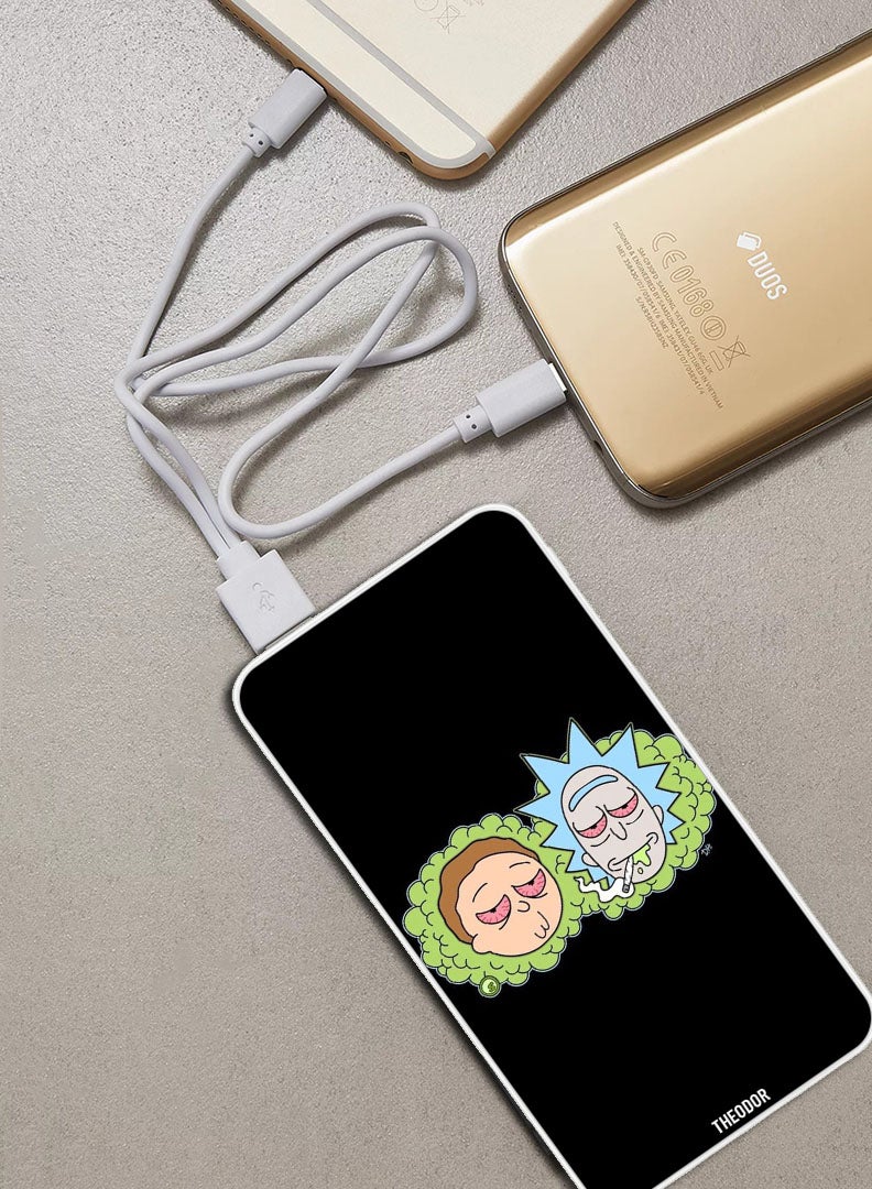 Theodor 10,000 mAh Super Fast Charging Ultra Compact Power Bank with Quick Charge & Power Delivery, Portable Charger For iPhone and Android Rick Red Eyes - Image 2