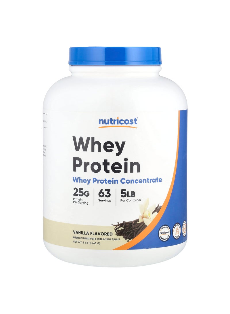 Nutricost Whey Protein Concentrate, Vanilla, 5 lb (2,268 g)