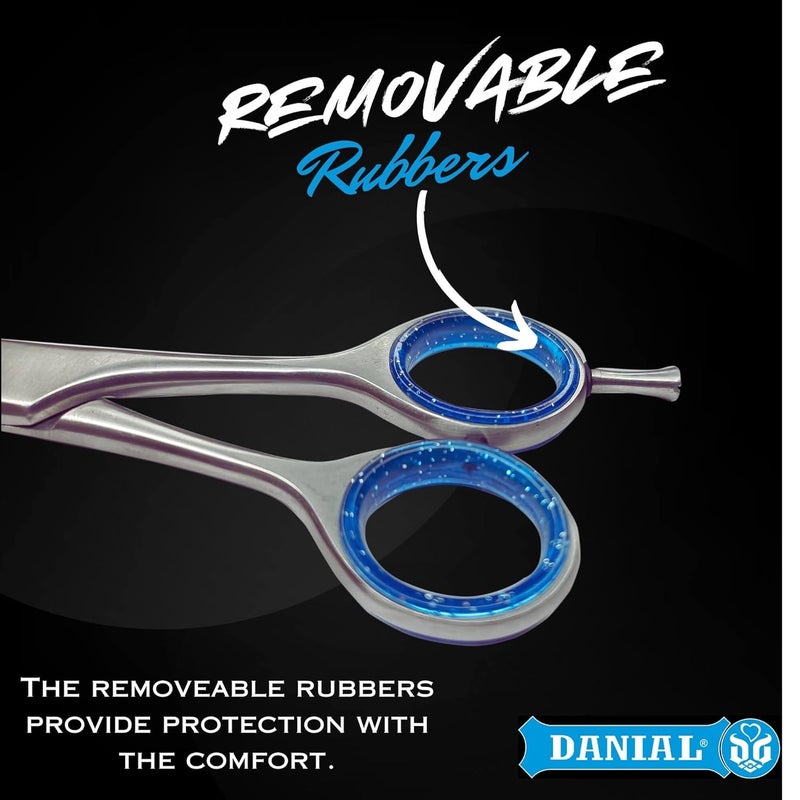 DANIAL 6.5" Professional Stainless Steel Hair Cutting Scissors Craft Your Signature Style with Precision - Ideal for Men's Women Barbering, Beard, Mustache Trimming, and Grooming Perfection - Image 5