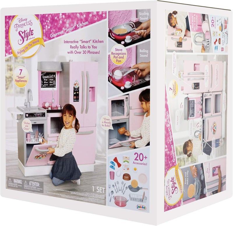 Disney Princess Style Collection Interactive Smart Kitchen Playset (20+ Accessories)