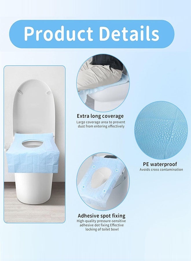 40 Pack Toilet Seat Covers Disposable, 40x60cm Portable Waterproof Toilet Liners Travel Seat Cover, Individually Packaged for Easy Carry, Suitable for Travel Accommodations and Public Restrooms - Image 3