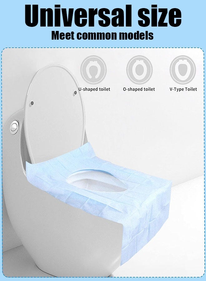 40 Pack Toilet Seat Covers Disposable, 40x60cm Portable Waterproof Toilet Liners Travel Seat Cover, Individually Packaged for Easy Carry, Suitable for Travel Accommodations and Public Restrooms - Image 4