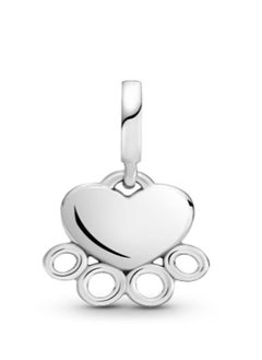 Pandora Violet PANDORA Heart and Paw Print Pendant in 925 Silver  - Image 2