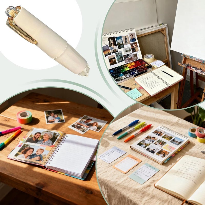 شريط لاصق مزدوج الجوانب على شكل قلم للمشمش للمجلات والصحف - Image 5