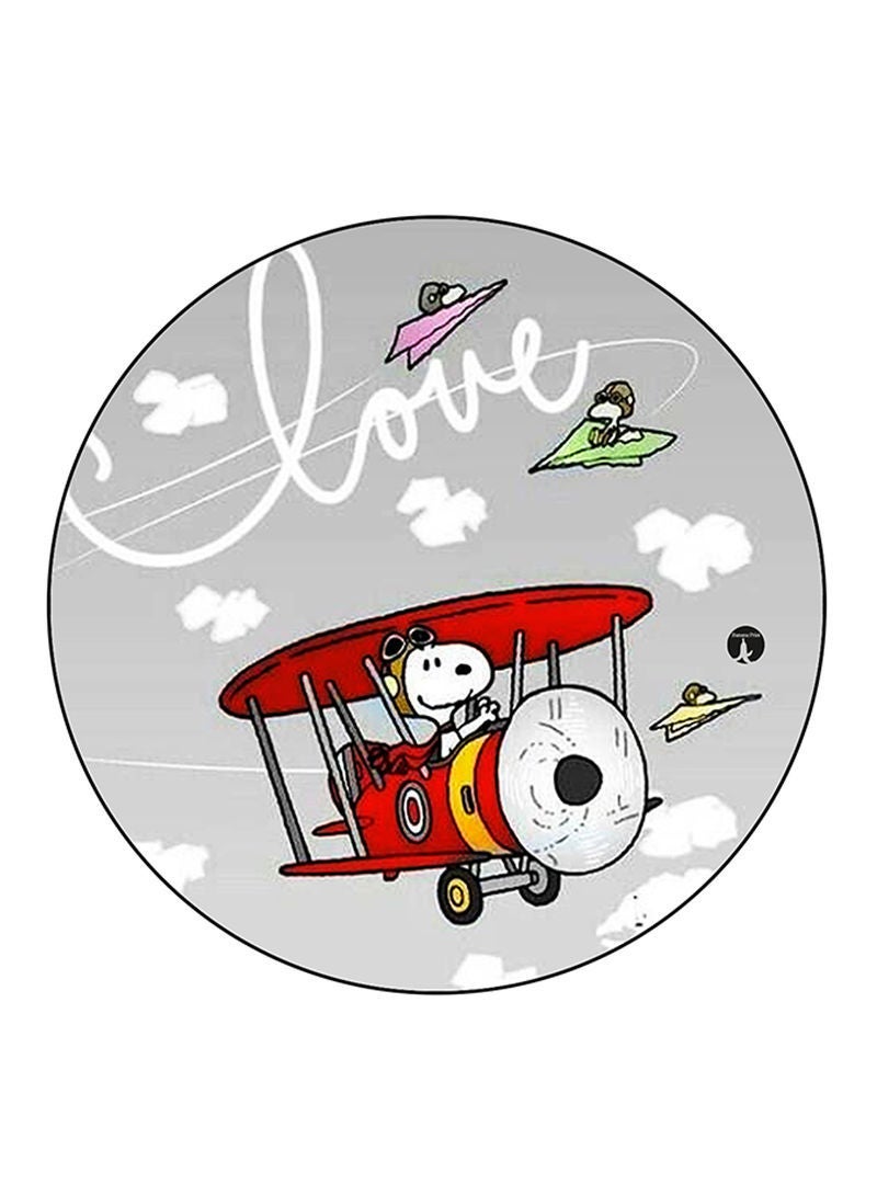 RKN Snoopy Printed Fridge Magnet Round  Multicolour - Image 1