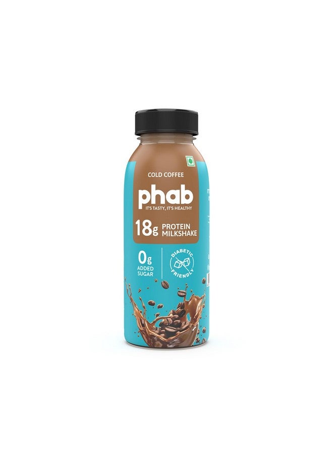 Phab Chocolate & Cold Coffee Protein Milkshakes with 18g Protein & No Added Sugar | Gluten-Free & Gut-Friendly, Trans Fat Free | Rich Source of Fibre & Pre-biotics | Healthy & Delicious Protein Shake (200ml, Pack of 6) - Image 2