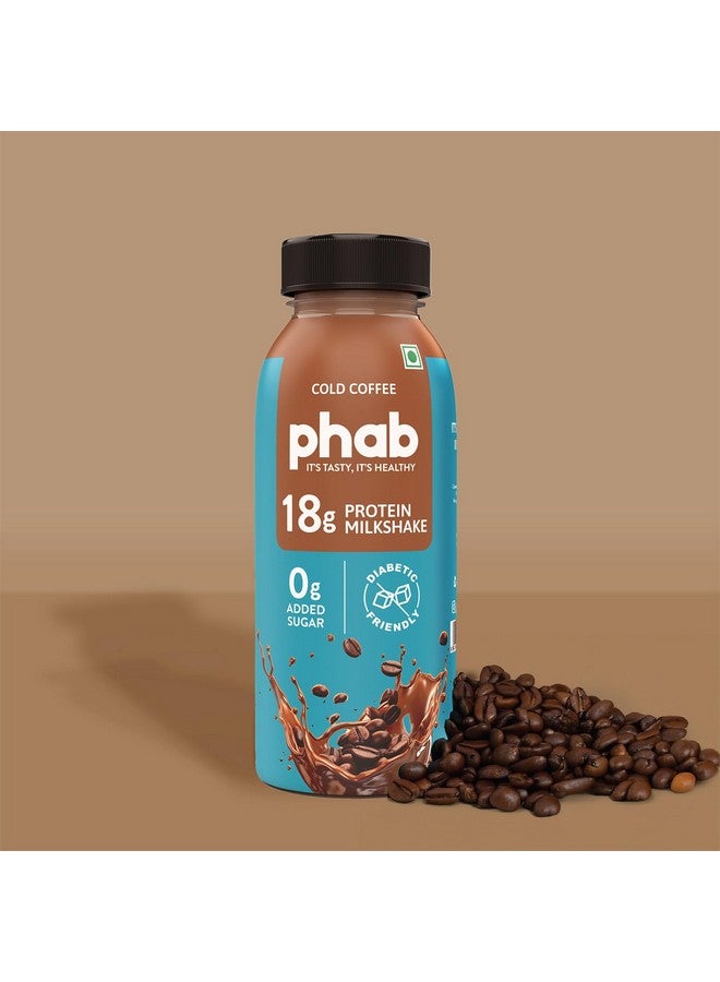 Phab Chocolate & Cold Coffee Protein Milkshakes with 18g Protein & No Added Sugar | Gluten-Free & Gut-Friendly, Trans Fat Free | Rich Source of Fibre & Pre-biotics | Healthy & Delicious Protein Shake (200ml, Pack of 6) - Image 5