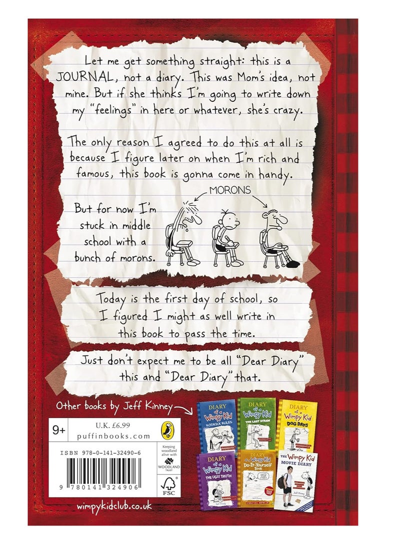 Diary Of A Wimpy Kid - A Novel In Cartoons Paperback English by Jeff Kinney - 39514  - Image 2