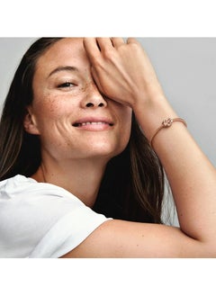 PANDORA Sparkling Infinity Pink Heart Charm  - Image 3