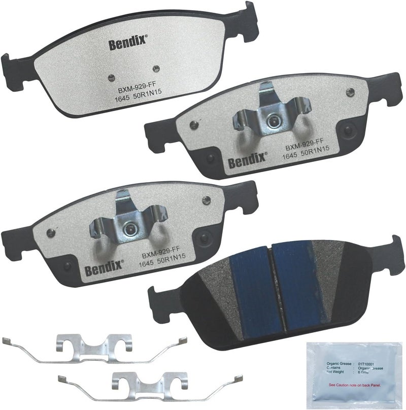Bendix Fleet Metlok MKD1645FM Semi-Metallic Front Brake Pads for Ford Escape 2016-2013, Transit Connect 2023-2014 - Image 1