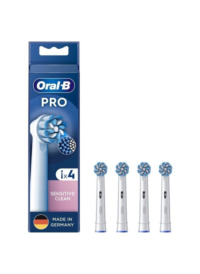 Oral-B Pro Sensitive Clean Replacement Toothbrush Heads Pack of 4
