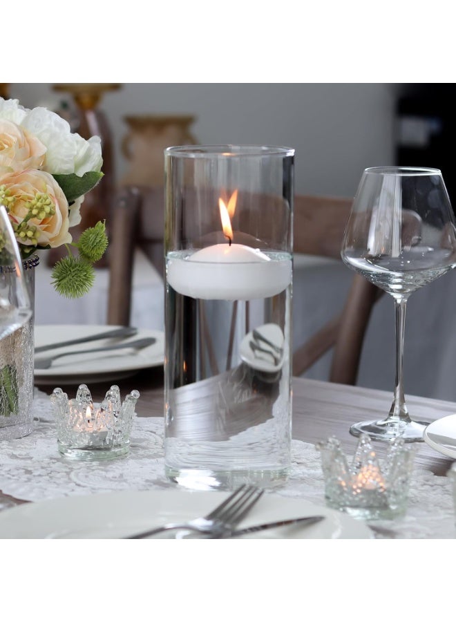 YelaJoy Glass Cylinder Vases Set of 6, Tall Clear Vase for Centerpieces, Glass Candle Holders for Pillar Floating Candles, Vases for Home Decor (Not Include Flower and Candle) - Image 3