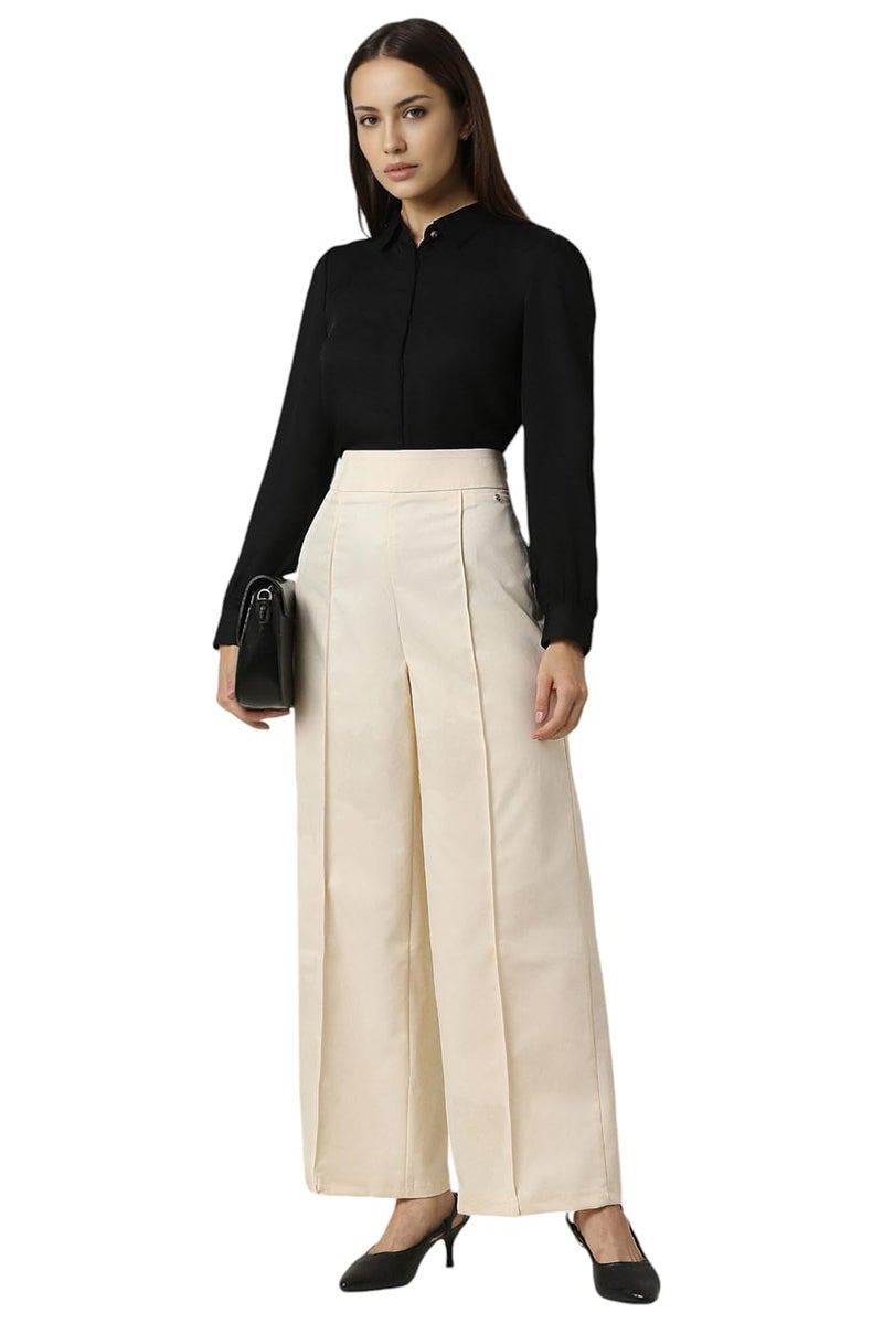 Van Heusen WoUnisex's Regular Mid Rise Pants (VWTFCRGF350127_Beige_34) - Image 5