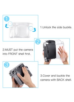 KASTWAVE Ransparent Case, Crystal Hard Cover with Precise Cutout, Protective Case Clear Compatible with Fujifilm Instax Wide 300 Instant Film Camera  - Image 3