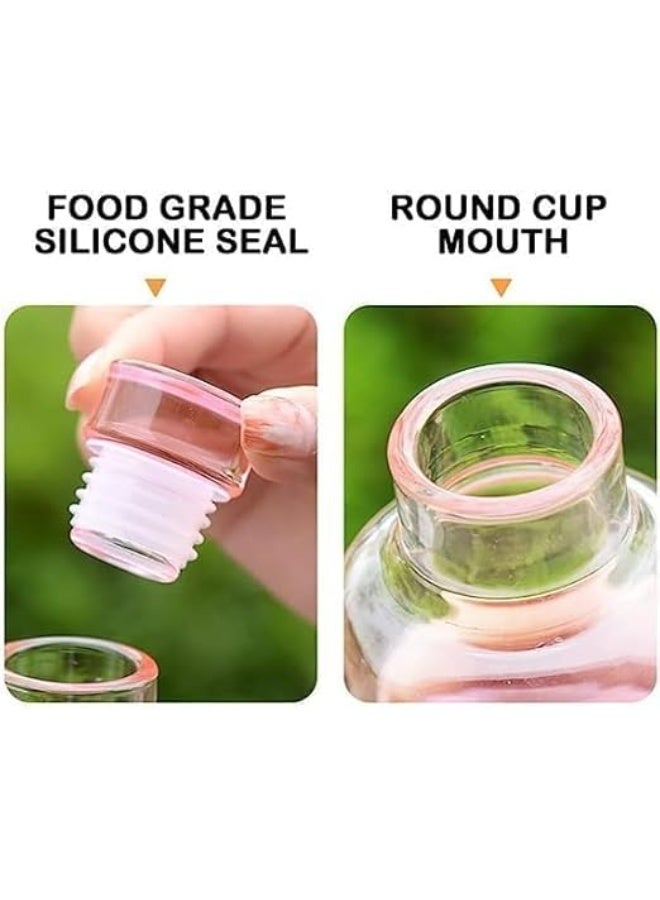Reusable Water Bottle, Transparent Plastic, Capacity 500 ml with Time Marker, Large Capacity Leakproof Drink Bottle Transparent Milk Juice for Men Women Gym Outdoors Sports Fitness (Clear) - Image 3