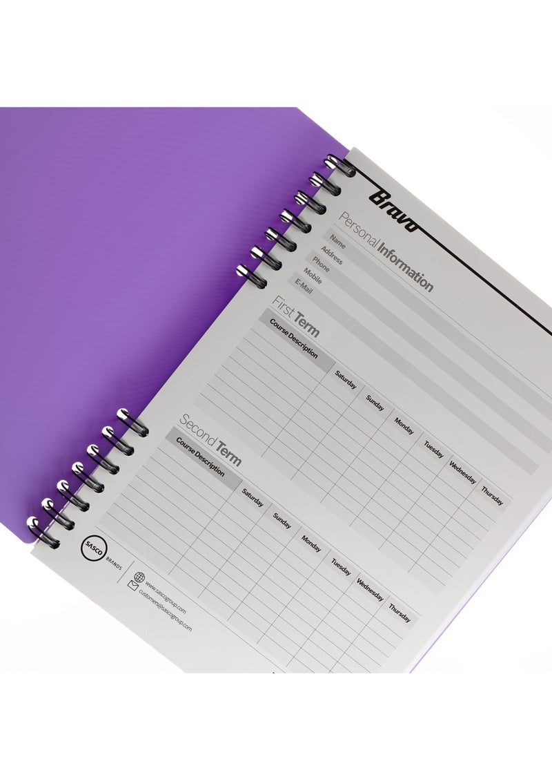 Bravo Bravo Link Notebook - Plastic Cover - 150 Sheets - 1 Subject - Navy Blue  - Image 3