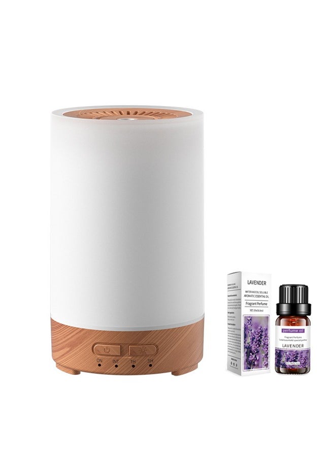 Generic - Mini Aroma Diffuser Air Humidifier, 7-Color Night Light ,Type C Port, 150ml Capacity, Colorful Wood Grain Design, Quiet Operation(Get A Aromatherapy Oil For Free) - Image 1