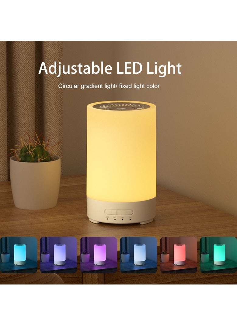 Generic - Mini Aroma Diffuser Air Humidifier, 7-Color Night Light ,Type C Port, 150ml Capacity, Colorful Wood Grain Design, Quiet Operation(Get A Aromatherapy Oil For Free) - Image 1