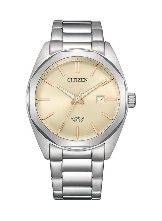 Citizen Analog Yellow Dial Men's Watch - Image 1