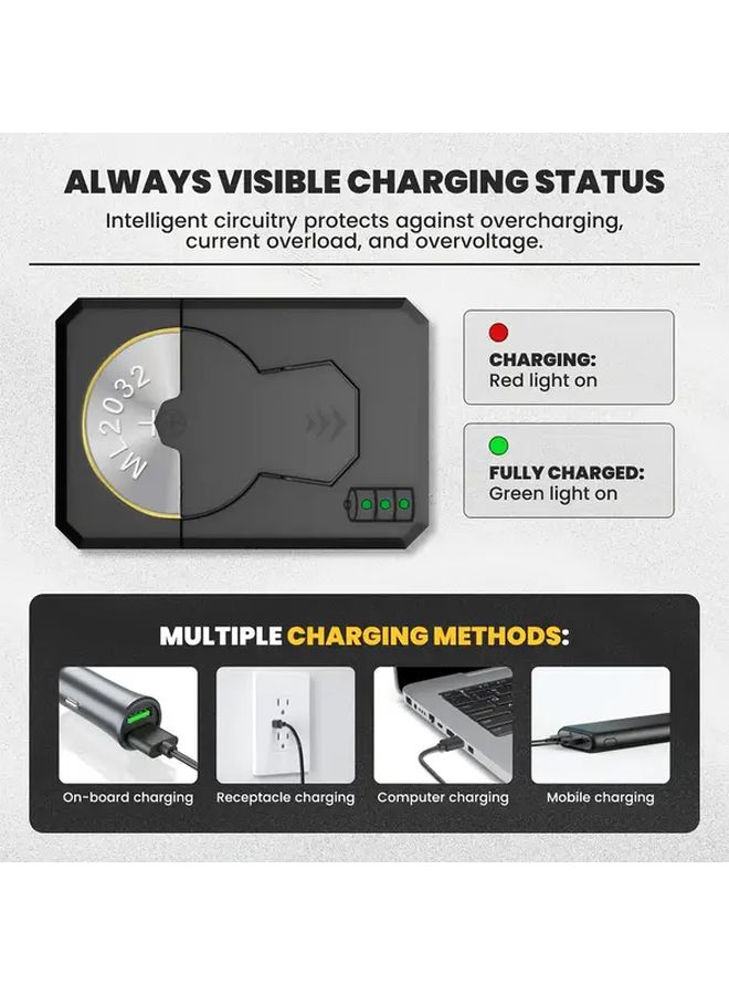 ML1220 ML2016 ML2020 ML2032 USB C Battery Charger 1pc - Image 2