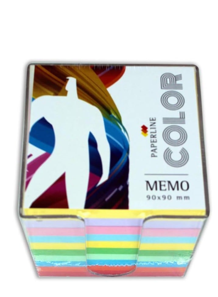 paperline Notes Cube Box Colorful 870 Sheets - Image 1