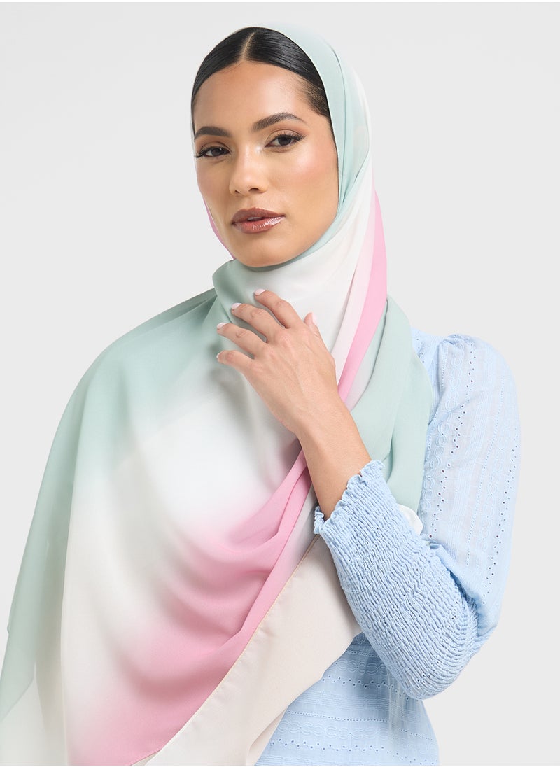 Khizana - Ombre Long Hijab Scarf - Image 1