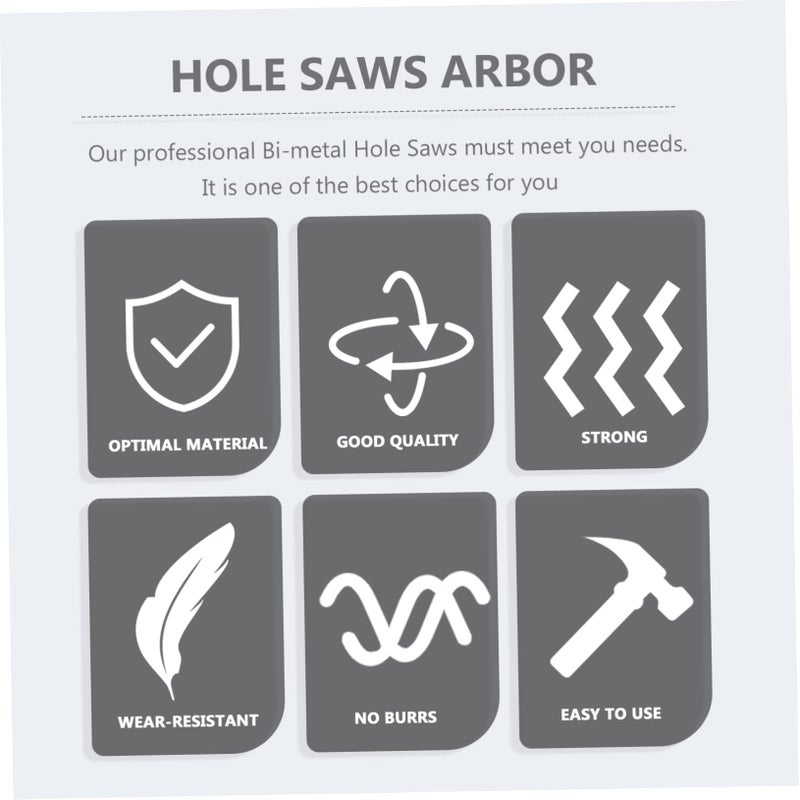 Bimetal Hole Opener Mechanical Tee Center Drill Extension Rod Heavy Duty Tool for Board Drilling - Image 5