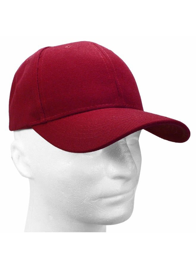 falari baseball dad cap adjustable size for running workouts and outdoor activities, 1pc burgundy, one size, 63-G001-28-Burgundy - Image 5