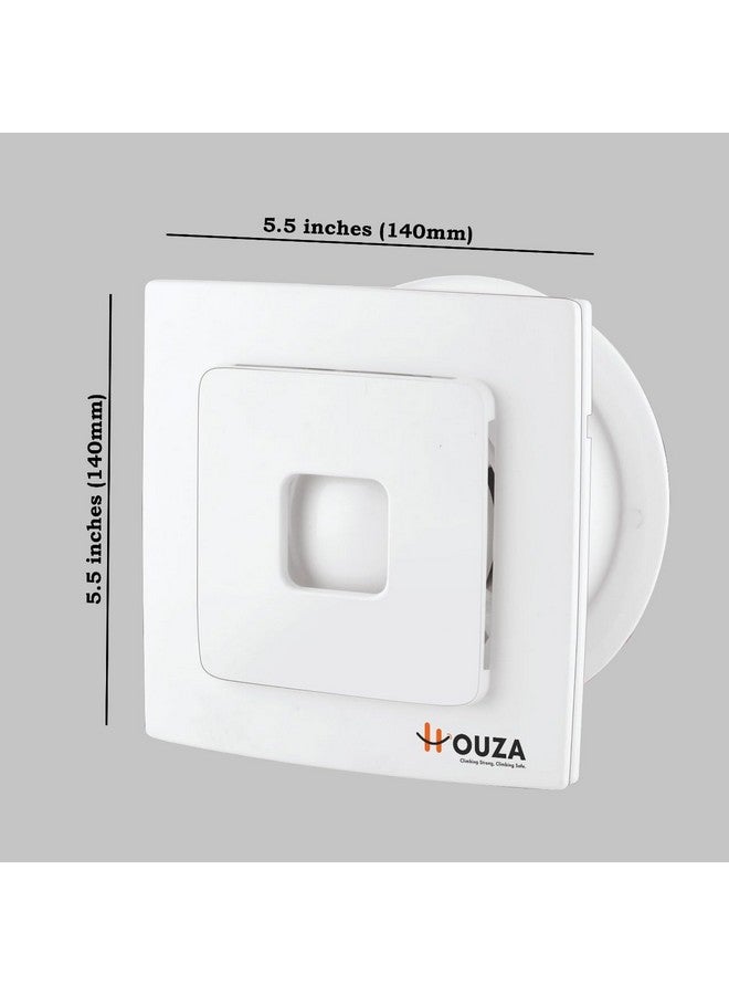 HOUZA High Speed Exhaust Ventilation Axial Fan Copper Motor Suitable for Bathroom, Kitchen, and Office (4 Inch) 100 mm Exhaust Fan with Anti-Rust Body with 1 year warranty (White) - Image 5