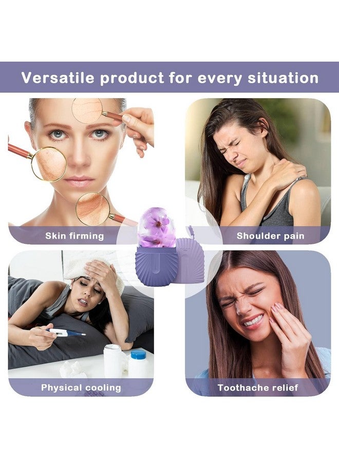 Facial Ice Roller for Glowing Skin | Skin Tightening | Remove Wrinkles-Acne-Pimples | Relief from Eye Puffiness (Purple) - Image 3