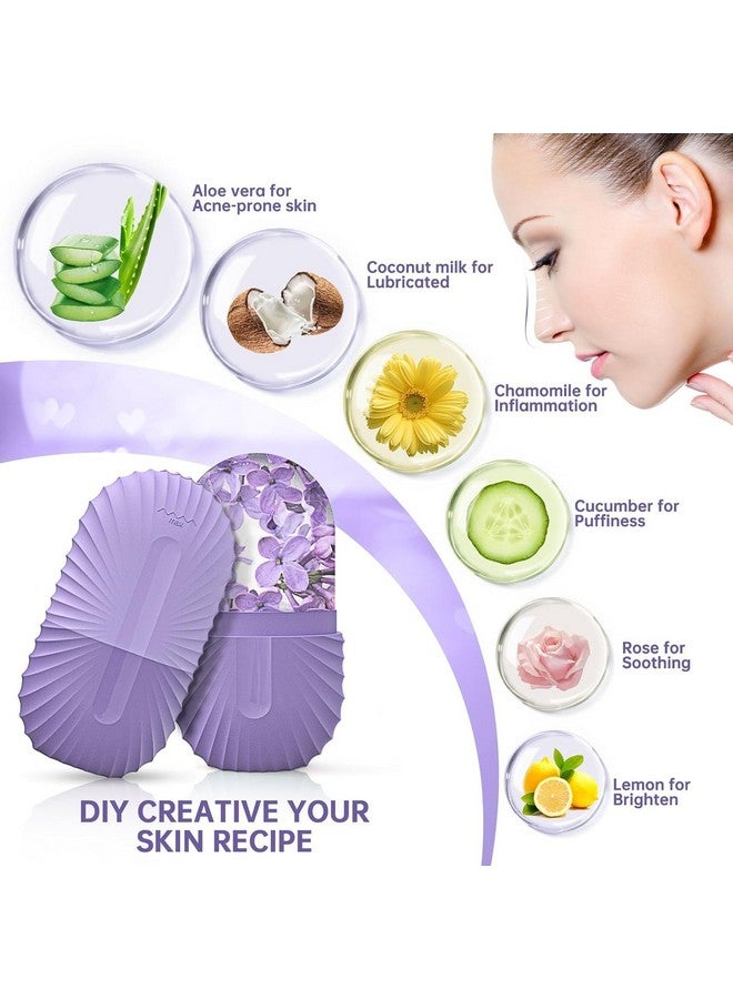 Facial Ice Roller for Glowing Skin | Skin Tightening | Remove Wrinkles-Acne-Pimples | Relief from Eye Puffiness (Purple) - Image 4