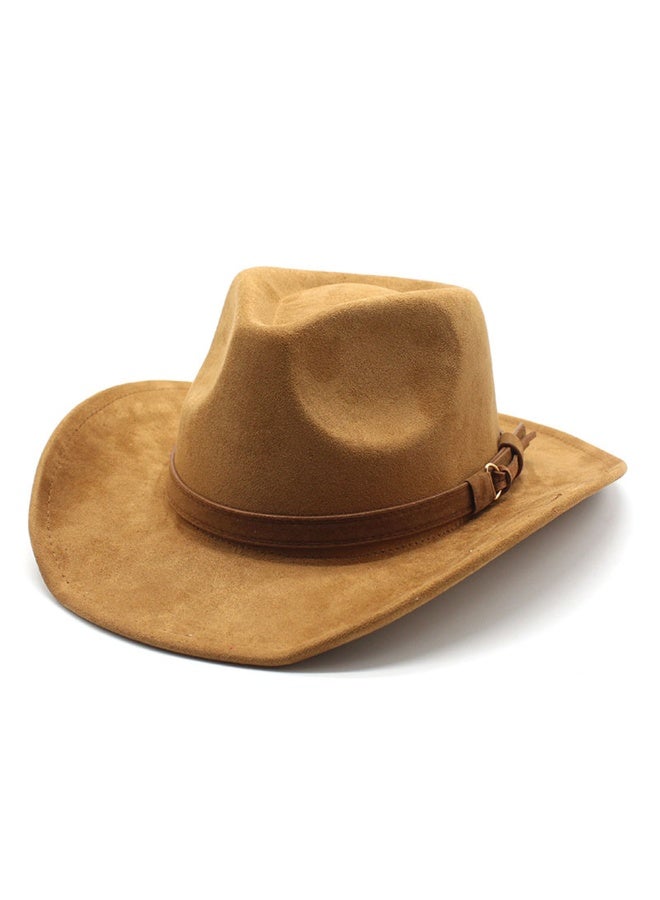 High Grade Unisex Western Cowboy Hat Men Women Classic Roll Up Fedora Hat Travel Desert Beach Cool Wide Brim Soft Cowgirls Cap - Image 1