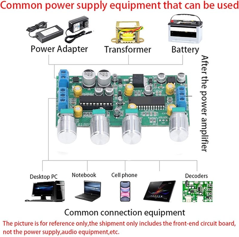 Amplifier Tone Board Preamplifier Volume Control Power Amplifier Module For Home Theater - Image 3