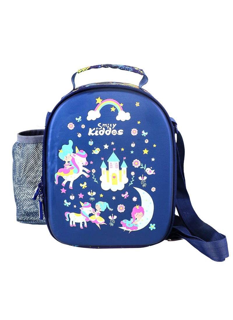 SMILY KIDDOS Smily Kiddos Hardtop Lunch Bags (Blue) Lunch Bag Adult Lunch Bag : Unicorn Theme  - Image 1