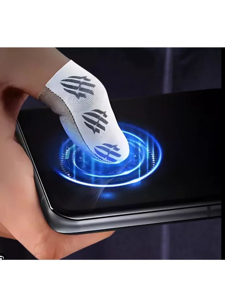 نوبيا ريد ماجيك أغطية أصابع من ريدماجيك، ضد التعرق وسلسة مصنوعة من قماش الفضة للمحترفين – قفازات ألعاب للأصابع مناسبة للموبايل والآيباد - Image 1