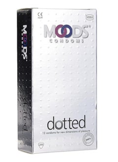 Moods Dotted Condoms, Pack of 12  - Image 1