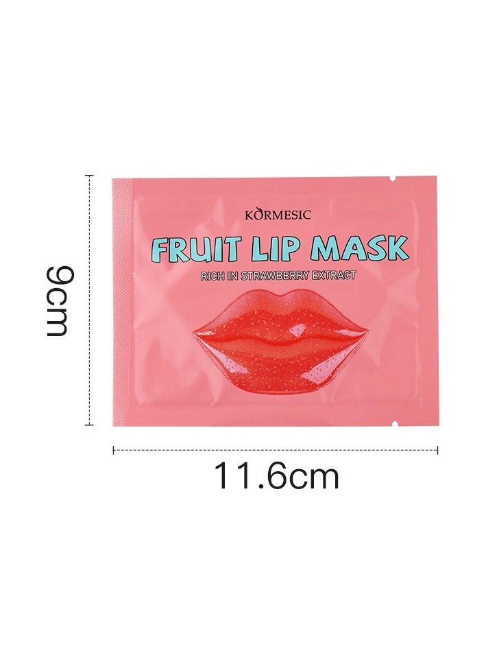 Kormesic 5pcs قناع الشفة الفراولة 8g-الترطيب والإضاءة - Image 1