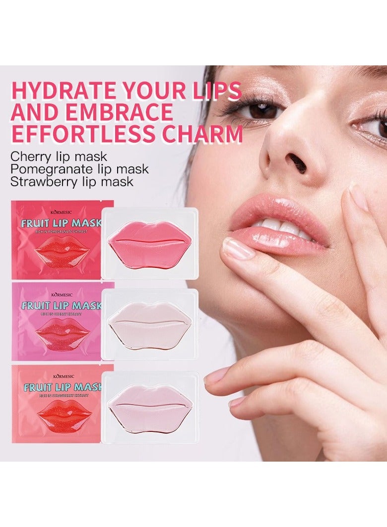 Kormesic 5pcs قناع الشفة الفراولة 8g-الترطيب والإضاءة - Image 3